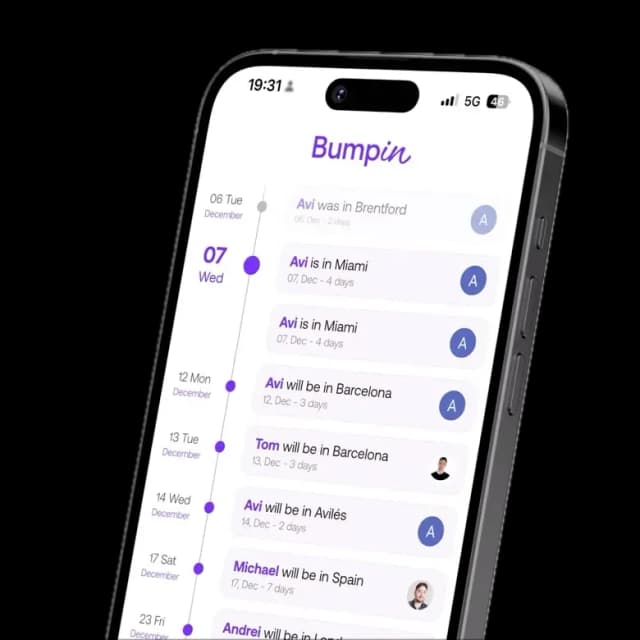 BumpIn by TravelPerk mockup