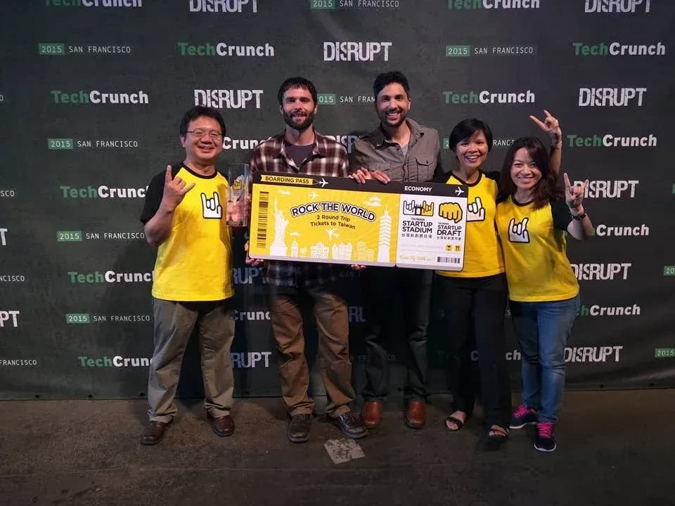 BendLabs recibe el premio Taiwan Startup Stadium en la TechCrunch Disrupt 2015