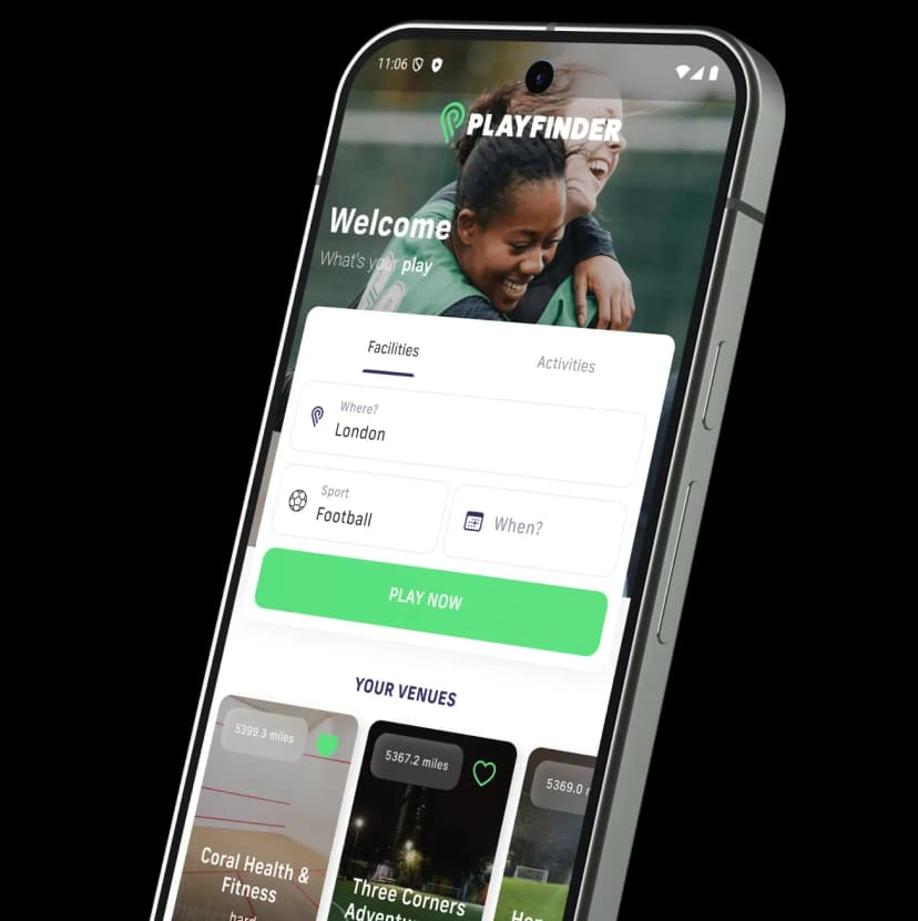 Playfinder mockup