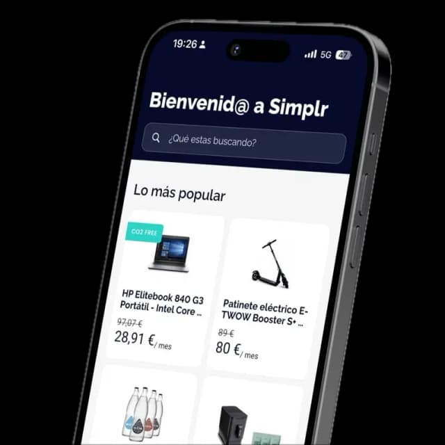 Simplr mockup