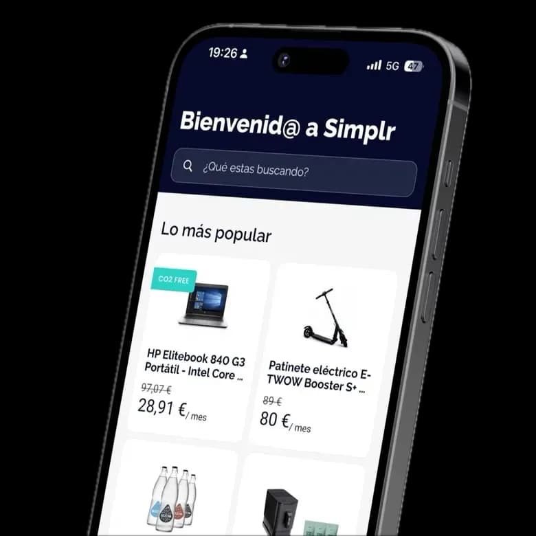 Simplr mockup